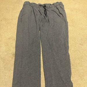 Lululemon joggers, capris, flare, size 12, gray